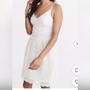 Abercrombie & Fitch White Lace Mini Dress